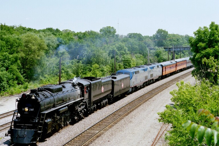 Milwaukee Road 261 at Aurora, IL