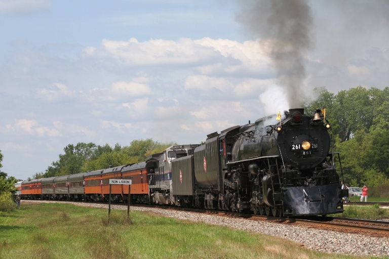 Milwaukee Road 261 at New Lisbon, WI